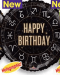 Convergram Mylar & Foil Happy Birthday Zodiac Astrology 18″ Balloon
