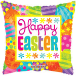 Convergram Mylar & Foil Happy Easter Square 18″ Balloons ( count)