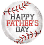 Convergram Mylar & Foil Happy Father's Day Baseball 18″ Balloon