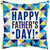 Convergram Mylar & Foil Happy Father's Day Geometric Holographic 18″ Balloon