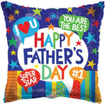 Convergram Mylar & Foil Happy Father's Day Messages 18″ Balloon