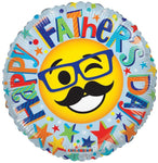 Convergram Mylar & Foil Happy Father's Day Smiley Mustache 18″ Balloon