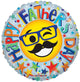 Feliz Día del Padre Smiley Bigote 18″ Globo