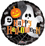 Convergram Mylar & Foil Happy Halloween Ghost and Pumpkin 18″ Balloon