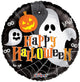 Feliz Halloween Fantasma y Calabaza Globo 18″