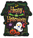 Convergram Mylar & Foil Happy Halloween Scary Haunted House 18″ Balloon