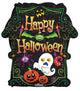 Happy Halloween Scary Haunted House Globo de 18″