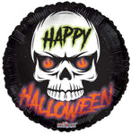 Convergram Mylar & Foil Happy Halloween Skull 18″ Balloon