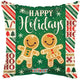 Happy Holidays Gingerbreads 18″ Balloon