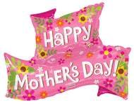 Convergram Mylar & Foil Happy Mother's Day Banner 36″ Balloon