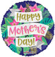 Happy Mother's Day Banner & Flowers 18″ Balloon