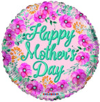 Convergram Mylar & Foil Happy Mother's Day Flowers 18″ Balloon