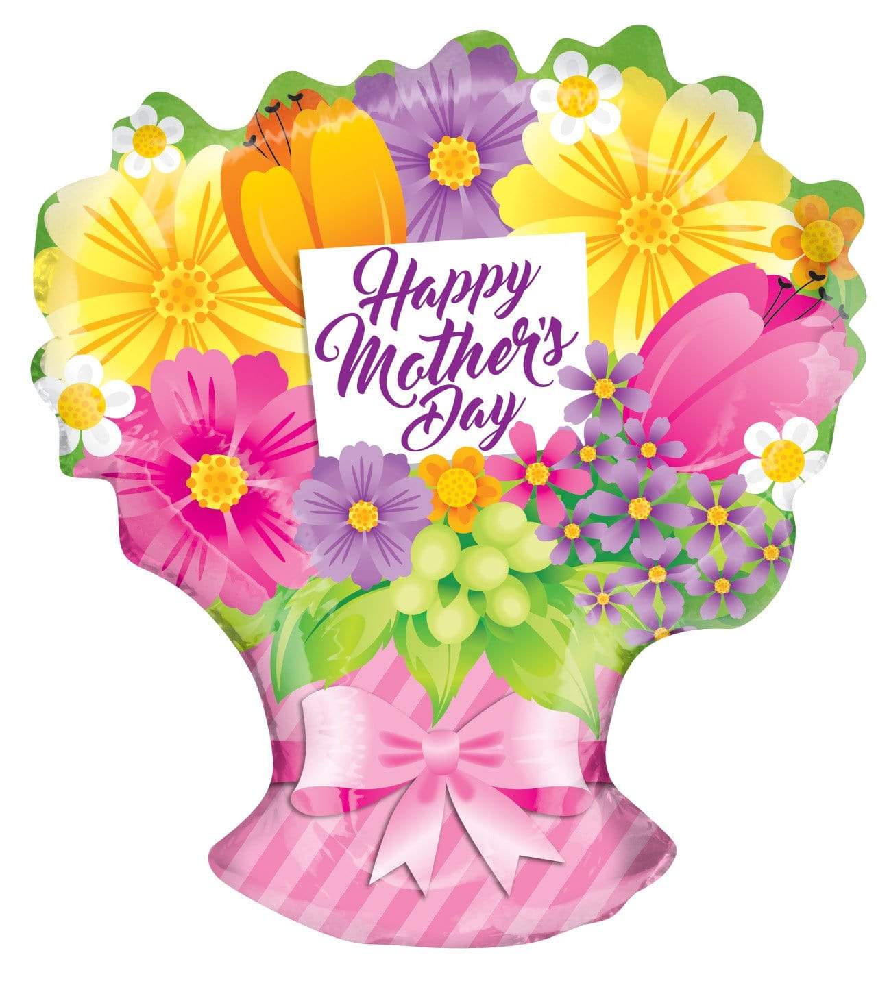 Flower Shape 18 nich Balloon Happy Mother's Day Flower Shape 18 nich Balloon Happy Mother's Day