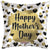 Convergram Mylar & Foil Happy Mother's Day Gold and Black Hearts 18″ Balloon