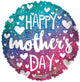 Happy Mother’S Day Ombre Holographic 18″ Balloon
