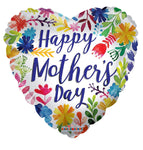 Convergram Mylar & Foil Happy Mother's Day Painted Flowers 18″ Balloon