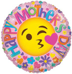 Convergram Mylar & Foil Happy Mother's Day 😘 Smiley Face 18″ Balloon