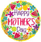 Feliz Día de la Madre Dulces Flores y Frutas Globo 18″