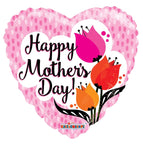 Convergram Mylar & Foil Happy Mother's Day Tulips 18″ Gellibean Balloon