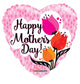 Happy Mother's Day Tulips 18″ Gellibean Balloon