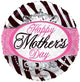 Happy Mother's Day Zebra Pattern 18″ Balloon