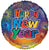 Convergram Mylar & Foil Happy New Year Fireworks 18″ Balloon