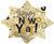 Convergram Mylar & Foil Happy New Year Star Burst Shape 28″ Balloon