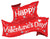 Convergram Mylar & Foil Happy Valentine's Day Banner 36″ Balloon