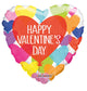 Feliz Día de San Valentín Corazones Globo 18″