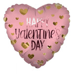 Convergram Mylar & Foil Happy Valentine's Day Matte Heart 18″ Balloon