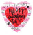 Convergram Mylar & Foil Happy Valentine's Day Red Heart with Arrow 18″ Balloon