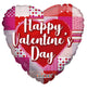 Feliz Día de San Valentín Globo Retro Corazón 18″
