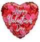 Feliz Día de San Valentín Corazones Globo 18″