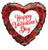 Convergram Mylar & Foil Happy Valentines Day Roses 18″ Balloon