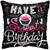 Convergram Mylar & Foil Have a Sweet Birthday Cupcake On Black 18″ Balloon