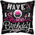 Convergram Mylar & Foil Have a Sweet Birthday Cupcake On Black 18″ Balloon