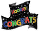 Hooray! Congrats Banner Shape 36″ Balloon