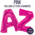 Convergram Mylar & Foil Hot Pink 34" Giant Balloon Letters and Numbers
