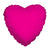 Convergram Mylar & Foil Hot Pink 36″ Heart Balloon