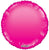 Convergram Mylar & Foil Hot Pink Round 18″ Gellibean Balloon