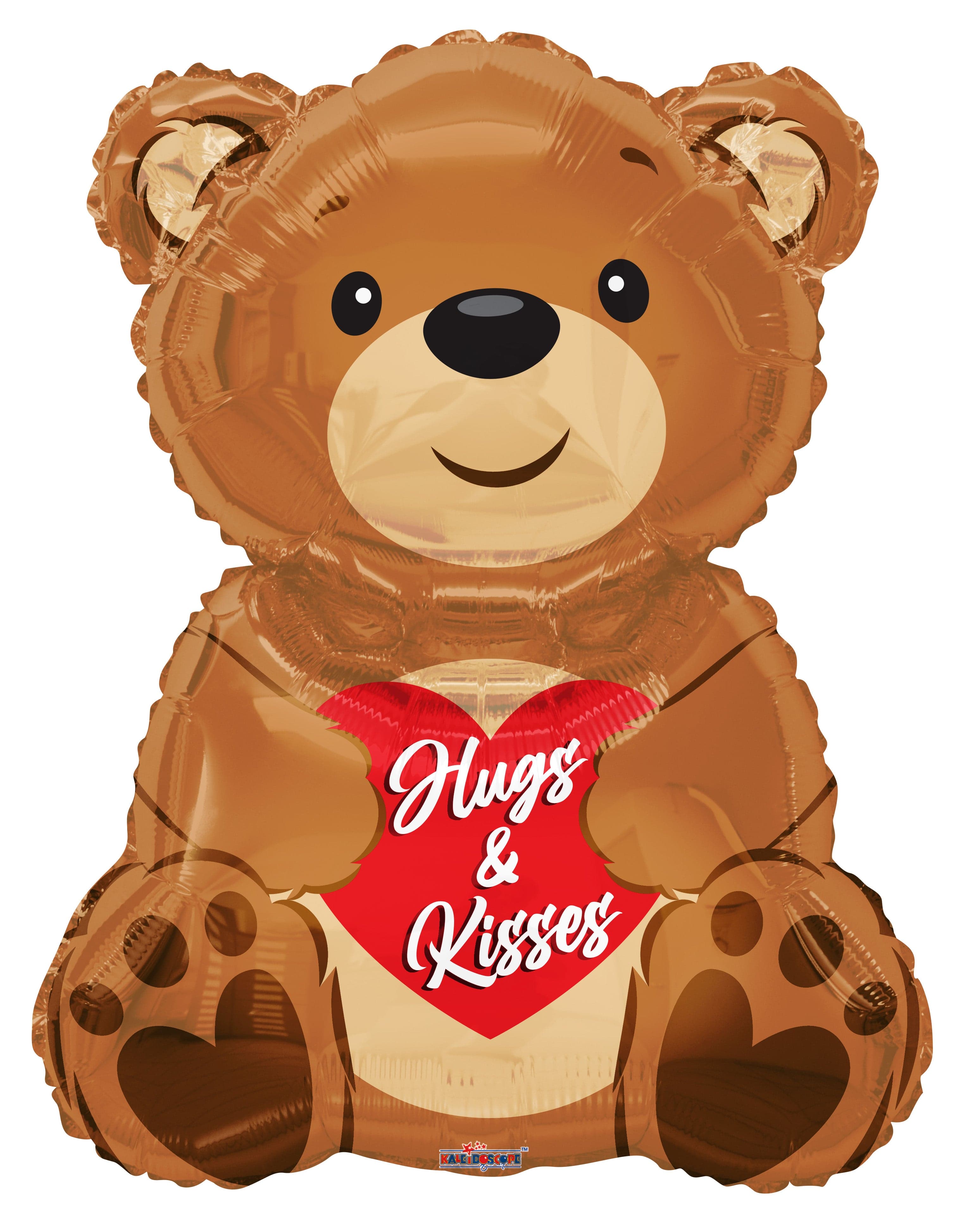 Hugs & Kisses Bear 36″ Balloon – instaballoons Wholesale
