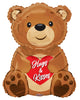 Hugs & Kisses Bear 36″ Balloon