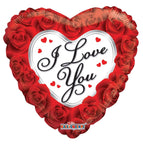 Convergram Mylar & Foil I Love You Classic Roses 18″ Balloon