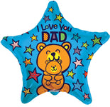 Convergram Mylar & Foil I Love You Dad Teddy Bear Father's Day 18″ Balloon