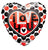 Convergram Mylar & Foil I Love You Dots 18″ Gellibean Balloon