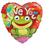 Convergram Mylar & Foil I Love You Frog 18″ Balloon