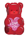 Convergram Mylar & Foil I Love You Gummy Bear 18″ Balloon