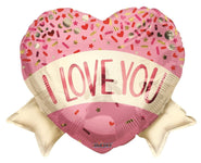 Convergram Mylar & Foil I Love You Heart Banner 18″ Balloon