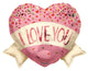 I Love You Heart Banner 18″ Balloon