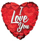 I Love You Kisses Heart 18″ Balloon